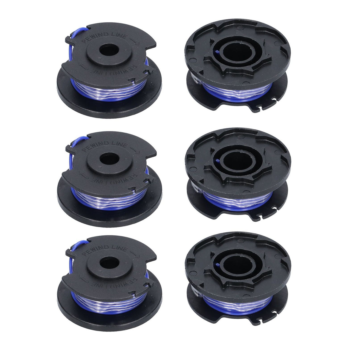 6Pcs Trimmer Spool Line Replacement for Ryobi 18V 24V 40V String Trimmers Lawn Mower