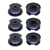 6Pcs Trimmer Spool Line Replacement for Ryobi 18V 24V 40V String Trimmers Lawn Mower
