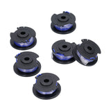 6Pcs Trimmer Spool Line Replacement for Ryobi 18V 24V 40V String Trimmers Lawn Mower - Low Angle