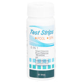 50Pcs Water Test Strip 6‑In‑1 PH Value Hardness Test Strip Pool Test Strip for Aquarium Pond