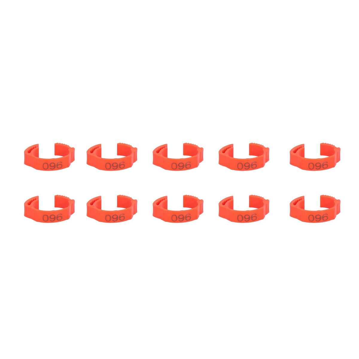 100PCS/Bag Poultry Leg Bands ClipOn Foot Rings with 01100 Numbers for Chicken Duck Goose Supplies