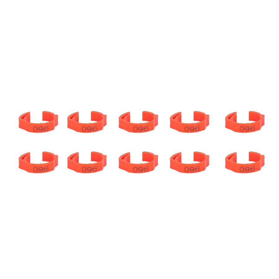 100PCS/Bag Poultry Leg Bands ClipOn Foot Rings with 01100 Numbers for Chicken Duck Goose Supplies