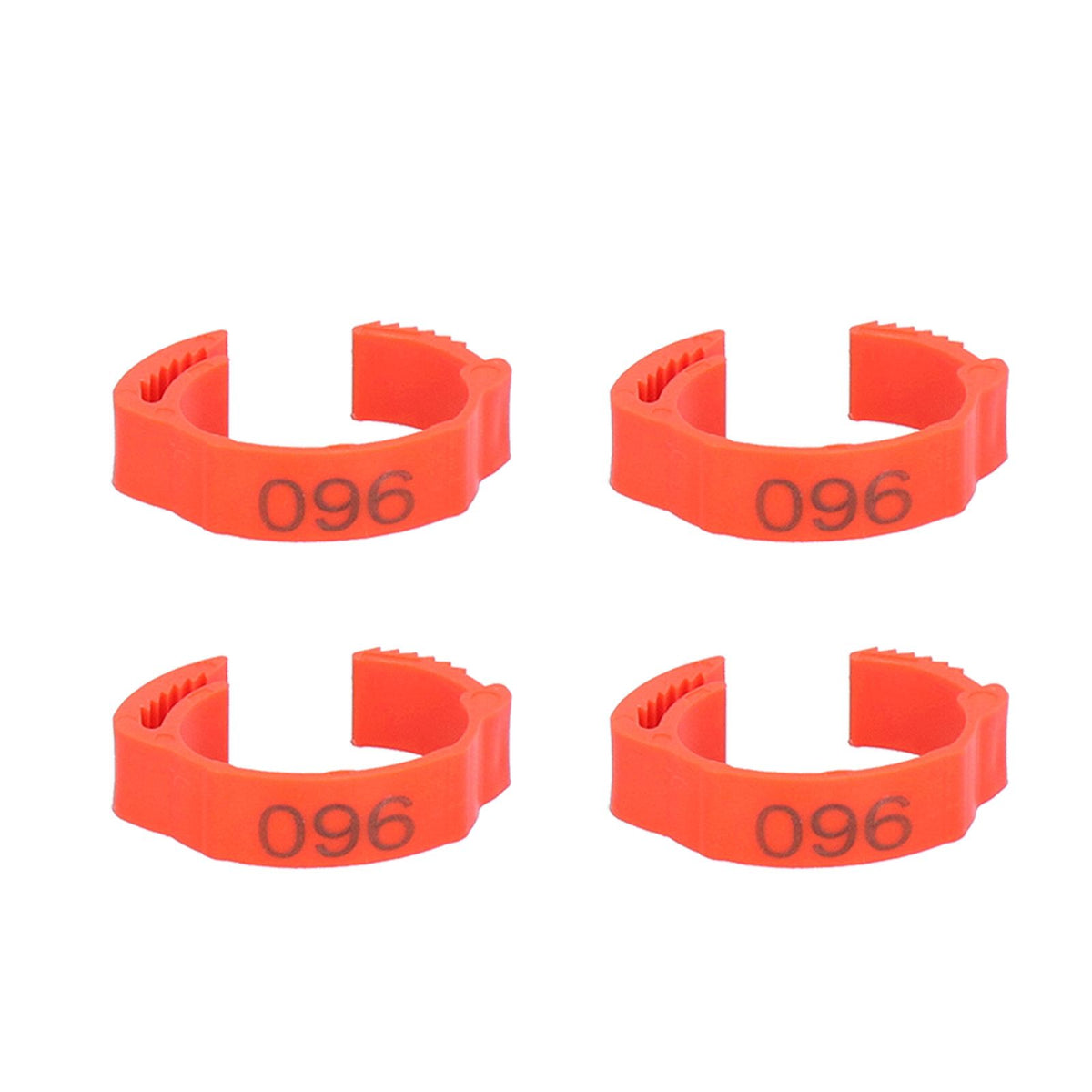 100PCS/Bag Poultry Leg Bands ClipOn Foot Rings with 01100 Numbers for Chicken Duck Goose Supplies
