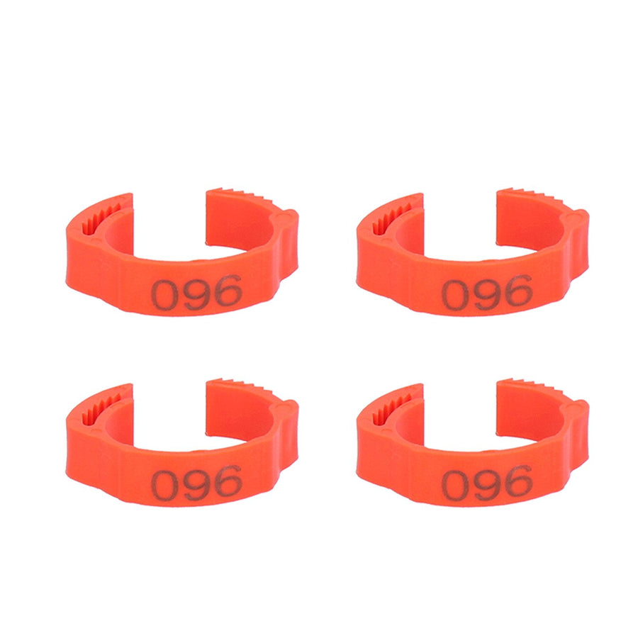100PCS/Bag Poultry Leg Bands ClipOn Foot Rings with 01100 Numbers for Chicken Duck Goose Supplies