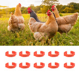 100PCS/Bag Poultry Leg Bands ClipOn Foot Rings with 01100 Numbers for Chicken Duck Goose Supplies