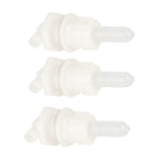 3‑Set Lamb Nipple Durable Plastic PP White Veterinary Feeding Pritchard Nipple for Pig Sheep