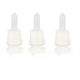 3‑Set Lamb Nipple Durable Plastic PP White Veterinary Feeding Pritchard Nipple for Pig Sheep - Rear View