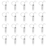 20PCS Cage Door Spring Hook Metal Finger Spring Latch Hook for Fixing Rabbit Pet Cage Door Farming EquipmentL 7.3x2.2cm