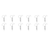 20PCS Cage Door Spring Hook Metal Finger Spring Latch Hook for Fixing Rabbit Pet Cage Door Farming EquipmentL 7.3x2.2cm - Front View