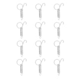 20PCS Cage Door Spring Hook Metal Finger Spring Latch Hook for Fixing Rabbit Pet Cage Door Farming EquipmentL 7.3x2.2cm