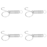 20PCS Cage Door Spring Hook Metal Finger Spring Latch Hook for Fixing Rabbit Pet Cage Door Farming EquipmentL 7.3x2.2cm - 45-Degree Angle