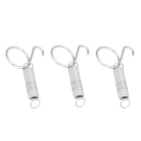 20PCS Cage Door Spring Hook Metal Finger Spring Latch Hook for Fixing Rabbit Pet Cage Door Farming EquipmentL 7.3x2.2cm - Rear View