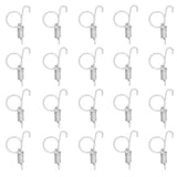 20PCS Cage Door Spring Hook Metal Finger Spring Latch Hook for Fixing Rabbit Pet Cage Door Farming EquipmentS 6x2.1cm
