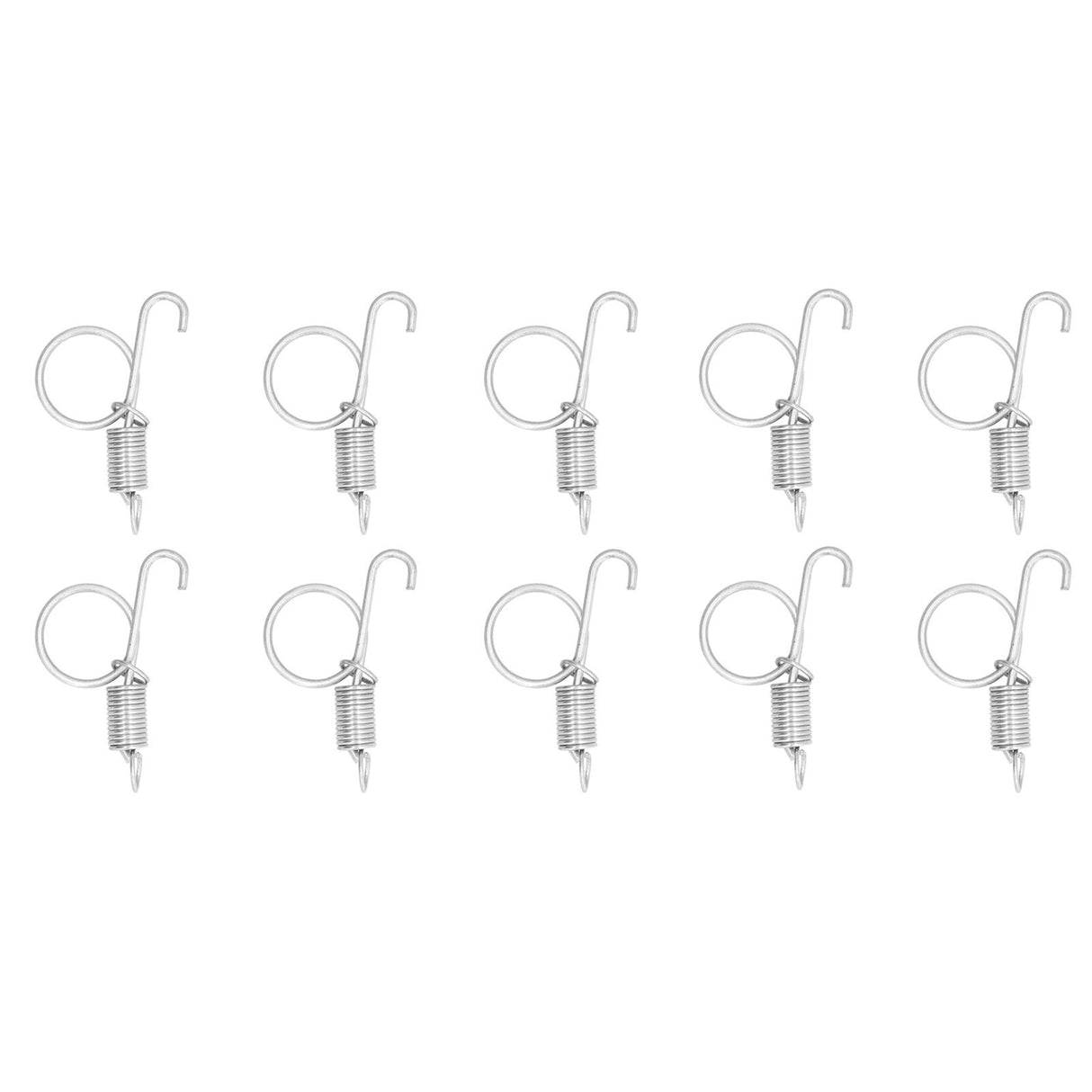 20PCS Cage Door Spring Hook Metal Finger Spring Latch Hook for Fixing Rabbit Pet Cage Door Farming EquipmentS 6x2.1cm
