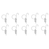 20PCS Cage Door Spring Hook Metal Finger Spring Latch Hook for Fixing Rabbit Pet Cage Door Farming EquipmentS 6x2.1cm