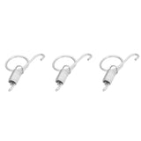 20PCS Cage Door Spring Hook Metal Finger Spring Latch Hook for Fixing Rabbit Pet Cage Door Farming EquipmentS 6x2.1cm - Close-Up Angle