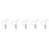 20PCS Cage Door Spring Hook Metal Finger Spring Latch Hook for Fixing Rabbit Pet Cage Door Farming EquipmentS 6x2.1cm