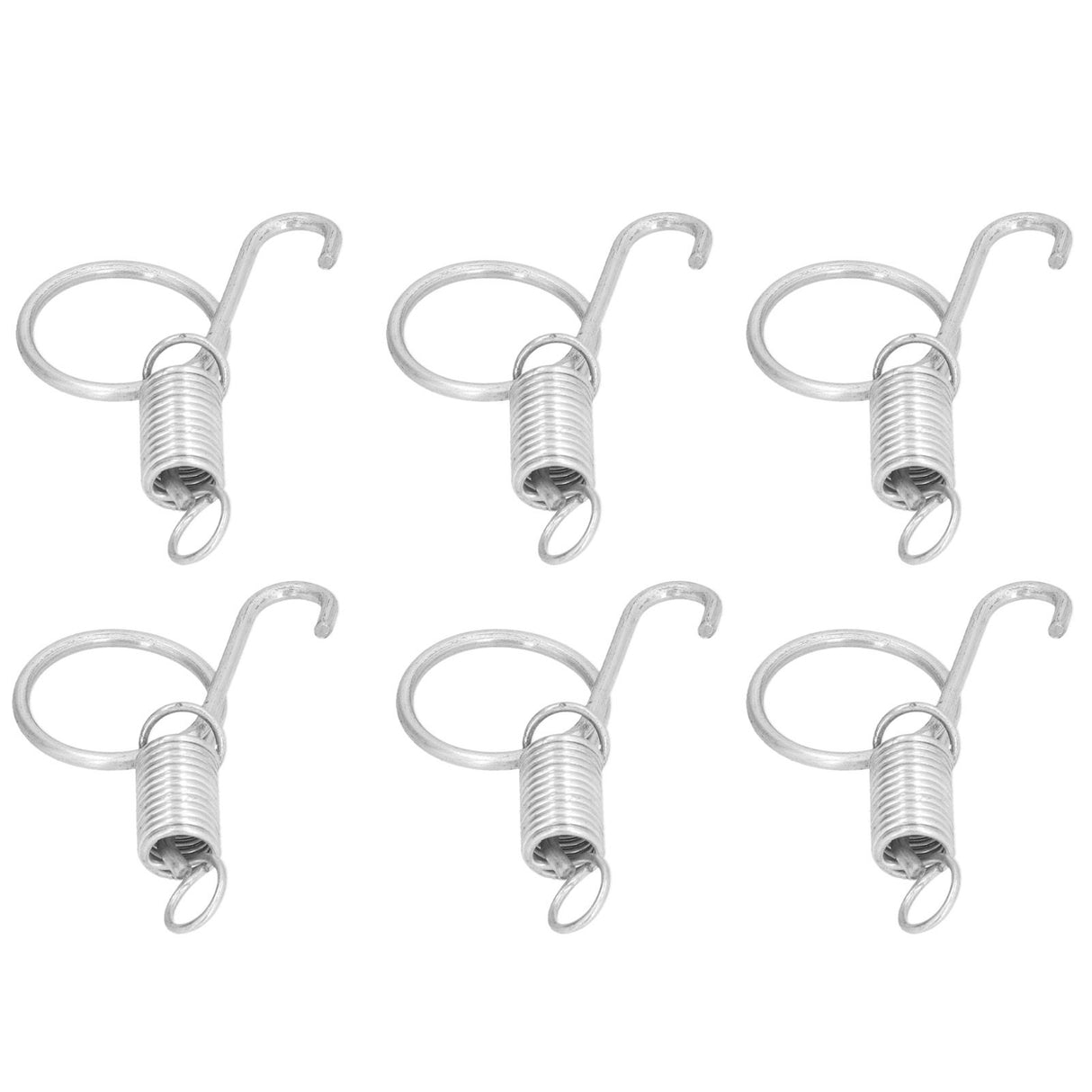 20PCS Cage Door Spring Hook Metal Finger Spring Latch Hook for Fixing Rabbit Pet Cage Door Farming EquipmentS 6x2.1cm