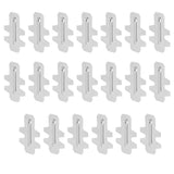 20Pcs Stainless Steel Rabbit Cage Door Hook Card Accessory Cage Hardware Breeding Equipment - Side View