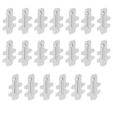 20Pcs Stainless Steel Rabbit Cage Door Hook Card Accessory Cage Hardware Breeding Equipment - Rear View