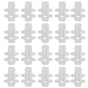 20PCS Rabbits Cage Cards Galvanized Sheet Iron Rabbits Cage Door Feeder Card Farming Equipment