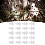 20PCS Rabbits Cage Cards Galvanized Sheet Iron Rabbits Cage Door Feeder Card Farming Equipment - Extra Image