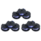 9Pcs Trimmer Spool Line with Cap Replacement Parts Fit for Ryobi 18/24/40V Lawn Mower
