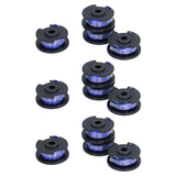 9Pcs Trimmer Spool Line with Cap Replacement Parts Fit for Ryobi 18/24/40V Lawn Mower