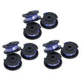 9Pcs Trimmer Spool Line with Cap Replacement Parts Fit for Ryobi 18/24/40V Lawn Mower - Low Angle
