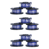 9Pcs Trimmer Spool Line with Cap Replacement Parts Fit for Ryobi 18/24/40V Lawn Mower