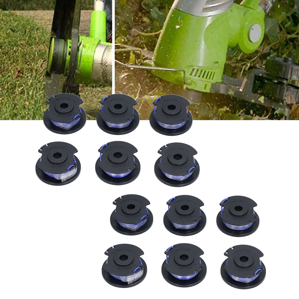 12Pcs Line Spool Replacement Trimmer Accessory Fit for Ryobi One+ AC14RL3A 18/24/40V
