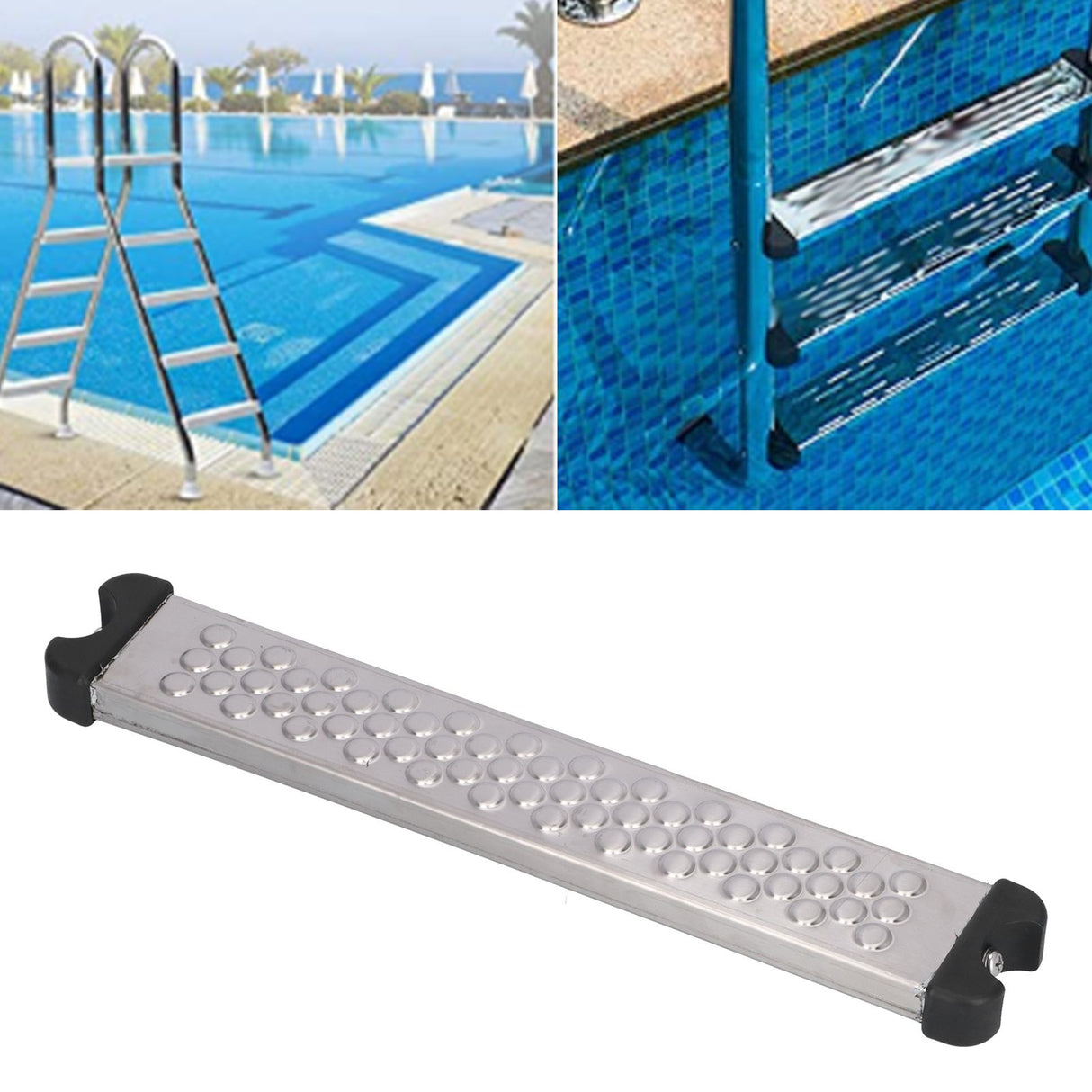 Swimming Pool Ladders Pedal with Replacement Screw Dot Stainless Steel Ladder Step for Pool