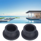 2Pcs Black Pool Ladder Rubber Bumper Safety Guard Swimming Pool Ladder Replacement - Extra Image