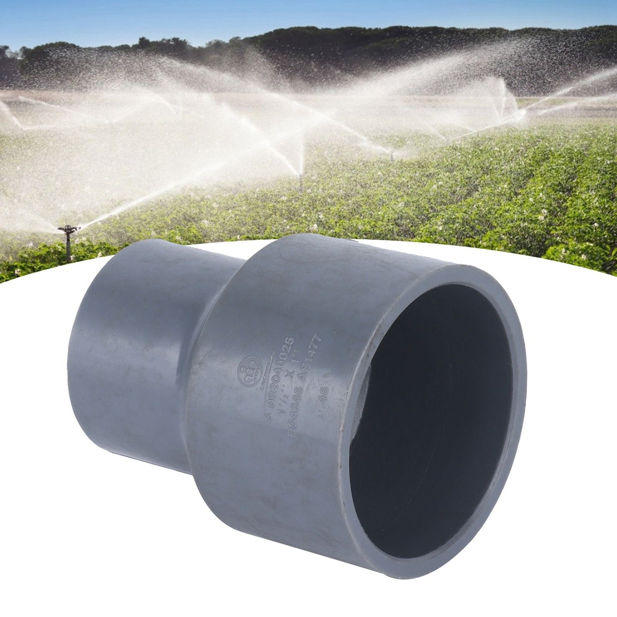 1in PVC Straight Reducing Connector Water Pipe Adapter for Water Supply Pipe Fittings