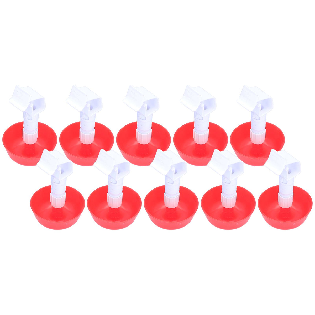 10Pcs Chick Water Drinker Bowl Plastic Poultry Farm Drinking Cups Watering System Supplies