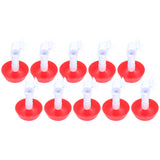 10Pcs Chick Water Drinker Bowl Plastic Poultry Farm Drinking Cups Watering System Supplies - 45-Degree Angle
