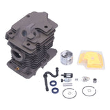 46mm Cylinder Piston Air Filter Oil Seals Pressure Relief Valve Set for Stihl MS270 MS280 Chainsaw