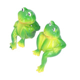 Frog Decor Hand Made Resin Micro Landscape Durable Fadeless Gift Frog Garden Decor for Home