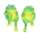 Frog Decor Hand Made Resin Micro Landscape Durable Fadeless Gift Frog Garden Decor for Home - Low Angle
