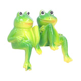 Frog Decor Hand Made Resin Micro Landscape Durable Fadeless Gift Frog Garden Decor for Home - Extra Image