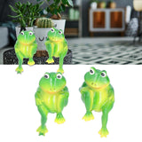 Frog Decor Hand Made Resin Micro Landscape Durable Fadeless Gift Frog Garden Decor for Home