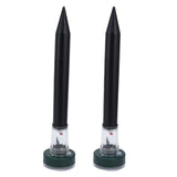 2PCS LED Mouse Expeller Ultrasonic Solar Snake Repeller Ground Insertion Light Colorful Pest Repeller for Outdoor Lawn