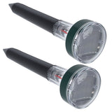 2PCS LED Mouse Expeller Ultrasonic Solar Snake Repeller Ground Insertion Light Colorful Pest Repeller for Outdoor Lawn