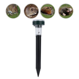 2PCS LED Mouse Expeller Ultrasonic Solar Snake Repeller Ground Insertion Light Colorful Pest Repeller for Outdoor Lawn