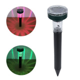 2PCS LED Mouse Expeller Ultrasonic Solar Snake Repeller Ground Insertion Light Colorful Pest Repeller for Outdoor Lawn - Extra Image
