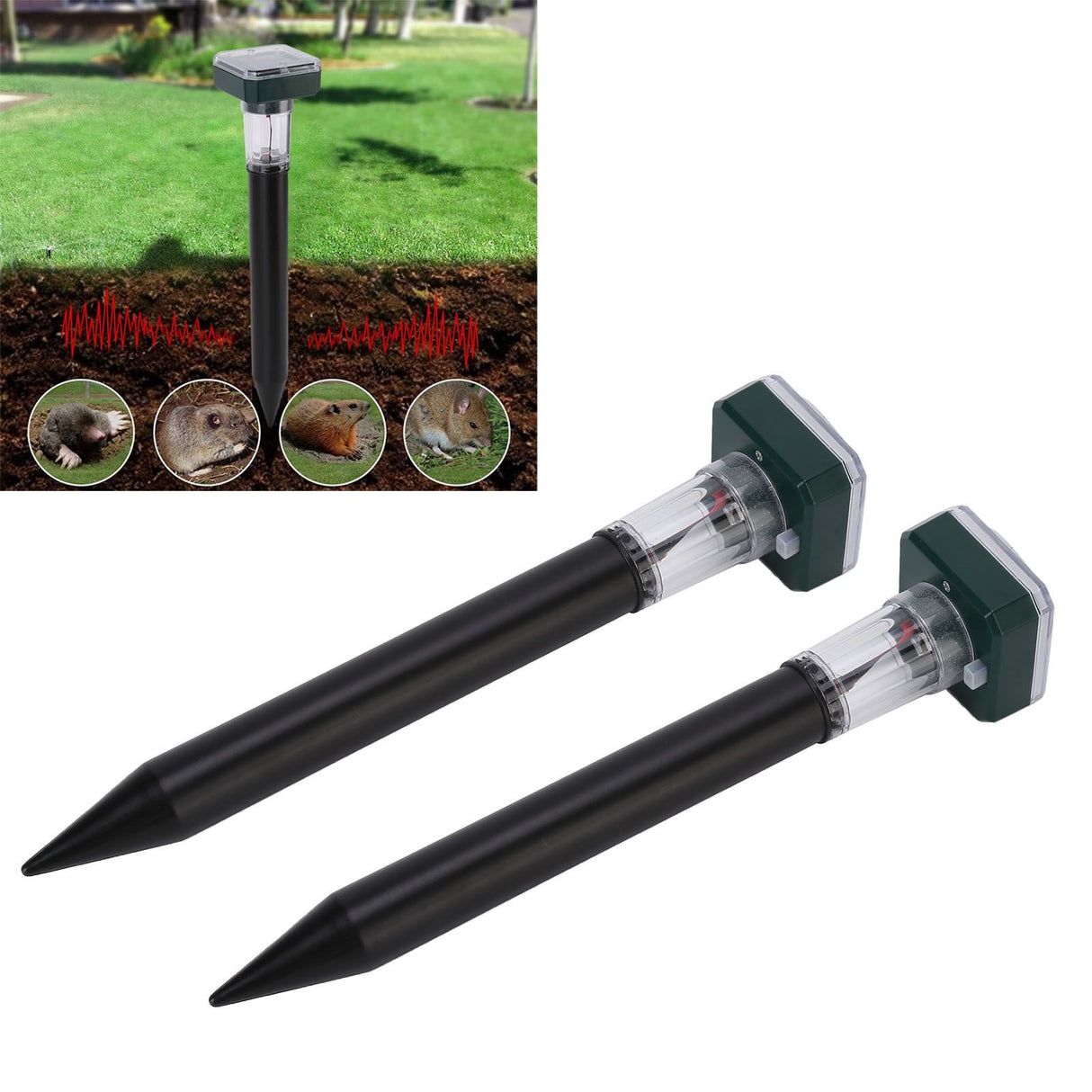 Solar Pest Repeller Portable Energy Saving Environmentally Friendly No Radiation Solar Charging Snake Repeller