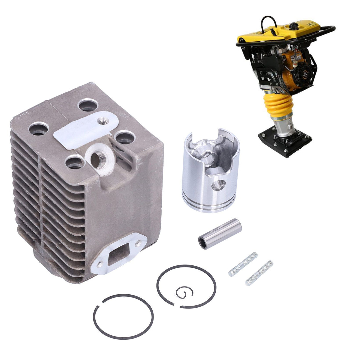 45mm Cylinder Piston and Rings Kit 99336 Replacement for Wacker WM80 Rammer Tamper