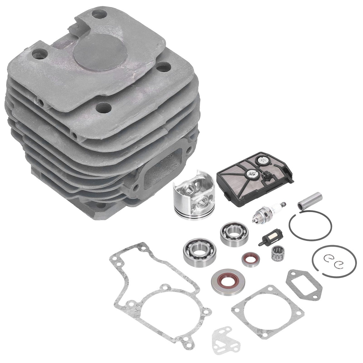 52mm Cylinder Piston Fuel Filter Spark Plug Bearing Paper Gasket Set Fit for STIHL MS038 380 Chain Saw