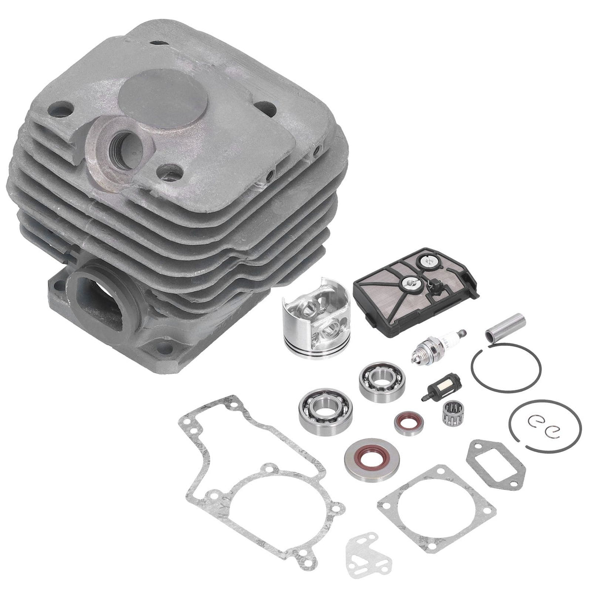 52mm Cylinder Piston Fuel Filter Spark Plug Bearing Paper Gasket Set Fit for STIHL MS038 380 Chain Saw