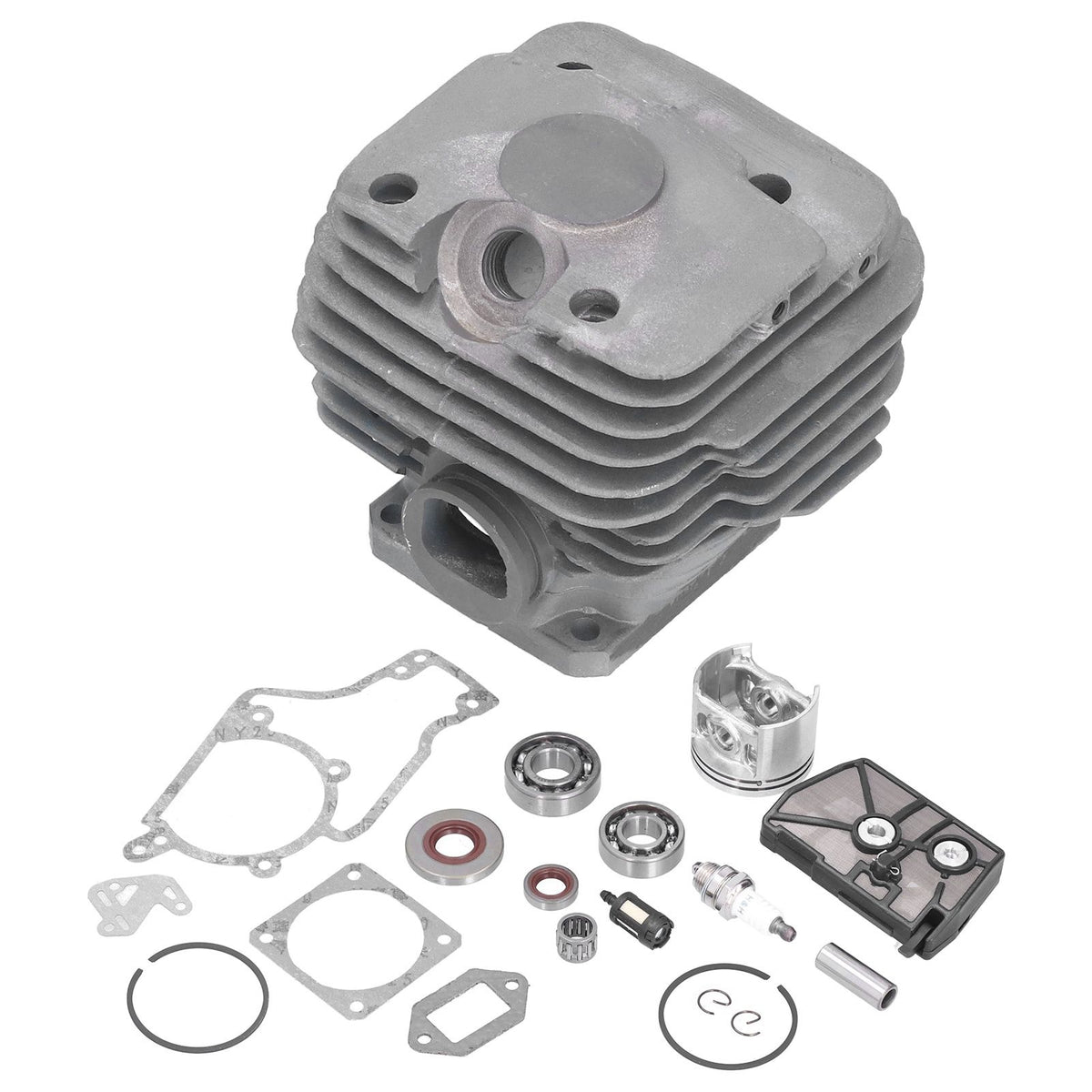 52mm Cylinder Piston Fuel Filter Spark Plug Bearing Paper Gasket Set Fit for STIHL MS038 380 Chain Saw